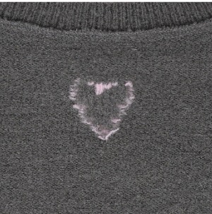 【aeae】 ALPACA COLOR RIB INSIDE-OUT KNIT : GRAY 【aeae】 ALPACA COLOR RIB INSIDE-OUT KNIT : GRAY