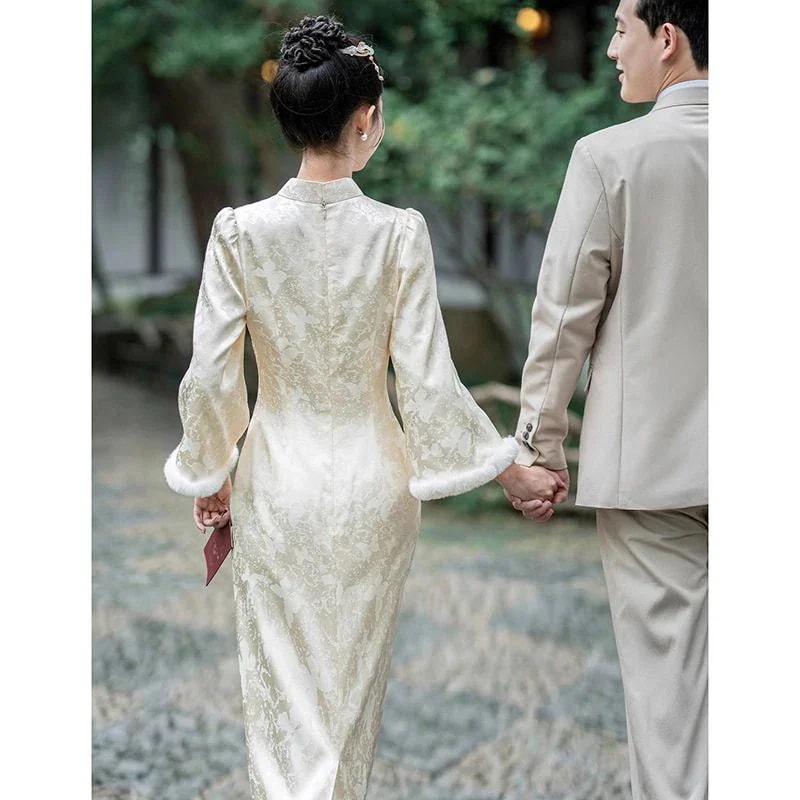 2025年5月パーティードレス チョンサム花嫁介添人ドレス2025新しい気質の婚約ドレス 2025年5月パーティードレス チョンサム花嫁介添人ドレス2025新しい気質の婚約ドレス