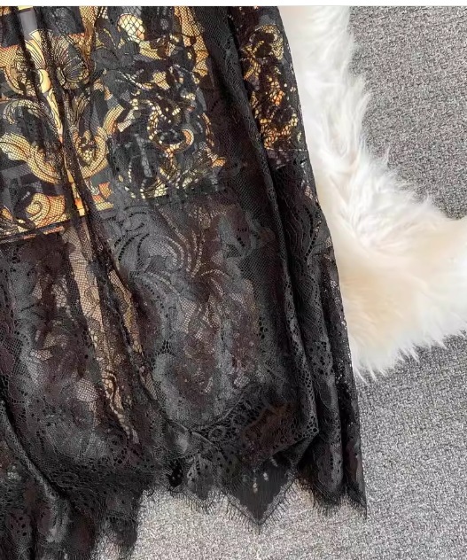 レディース ドレス ワンピース パーティードレス パーティー 発表会 ステージ 舞台 衣装 ホステス 膝下 ミモレ 半袖 スタンドカラー Aライン レース ファスナー ハイウエスト 透け感 レディース ドレス ワンピース パーティードレス パーティー 発表会 ステージ 舞台 衣装 ホステス 膝下 ミモレ 半袖 スタンドカラー Aライン レース ファスナー ハイウエスト 透け感