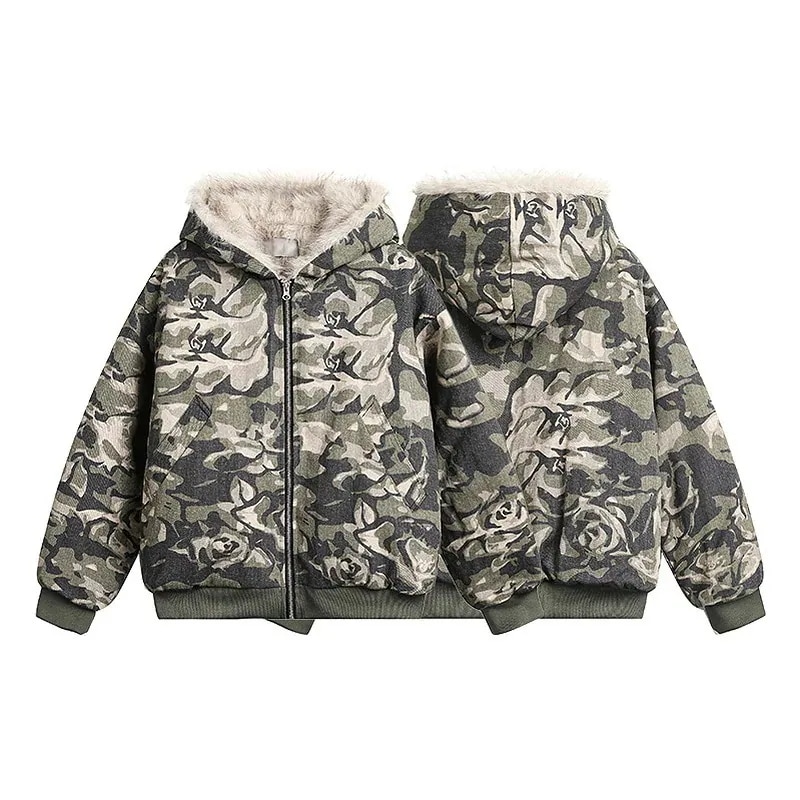 韓国[y2k/フィットミーチム/ハイクオリティ] カモ ファー ファーダウン