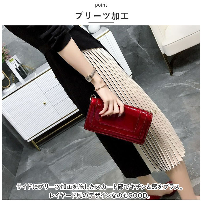 ワンピース レディース 膝下 膝丈 通販 ワンピ ドレス プリーツスカート ハイウエスト 長袖 Vネック きれいめ エレガント 上品 シンプル 無地 春 秋 春物 秋物 お呼ばれ 通勤 婦人服 デザイ