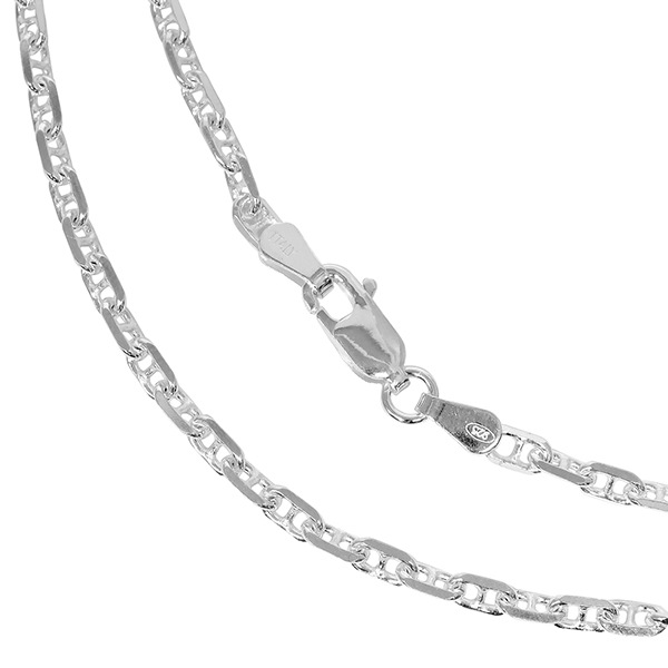 シルバーチェーン ネックレス チェーン アンカーチェーン 幅約2.7mm 45cm シルバー925 シルバーチェーン ネックレス チェーン アンカーチェーン 幅約2.7mm 45cm シルバー925