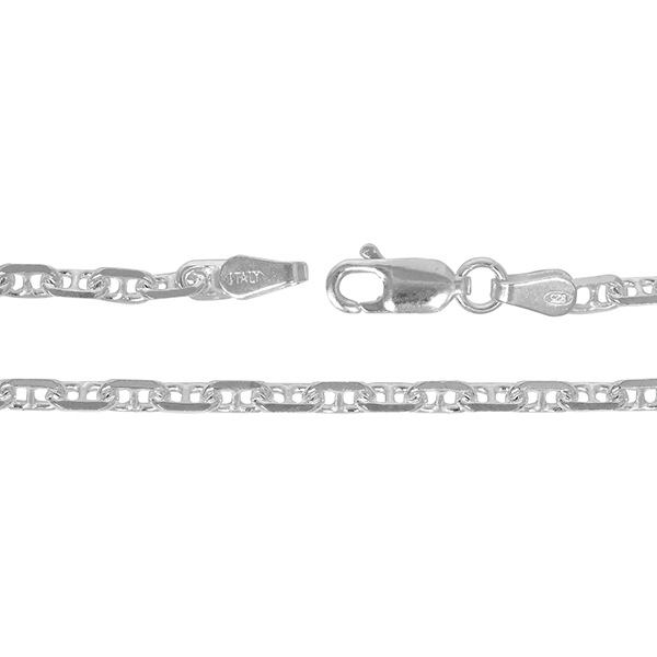 シルバーチェーン ネックレス チェーン アンカーチェーン 幅約2.7mm 45cm シルバー925 シルバーチェーン ネックレス チェーン アンカーチェーン 幅約2.7mm 45cm シルバー925