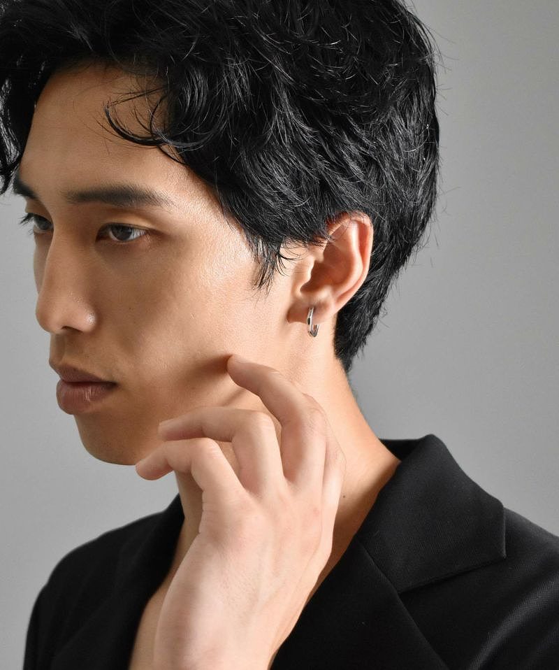 イヤリング メンズ シルバー イヤリング フラグメントファイン SV925 LH-1ER026 メンズイヤリング 片耳用 1点売り 【ネコポス】