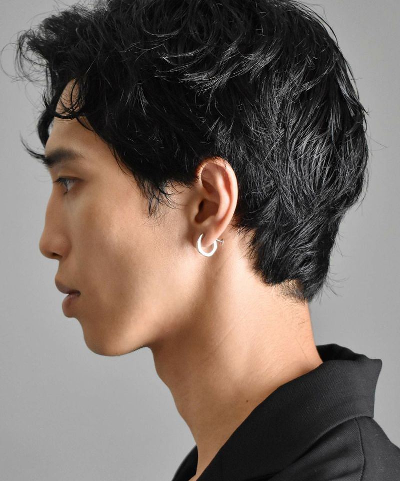 イヤリング メンズ シルバー イヤリング フラグメントファイン SV925 LH-1ER026 メンズイヤリング 片耳用 1点売り 【ネコポス】