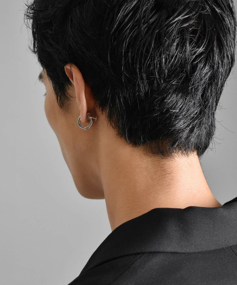 イヤリング メンズ シルバー イヤリング フラグメントファイン SV925 LH-1ER026 メンズイヤリング 片耳用 1点売り 【ネコポス】