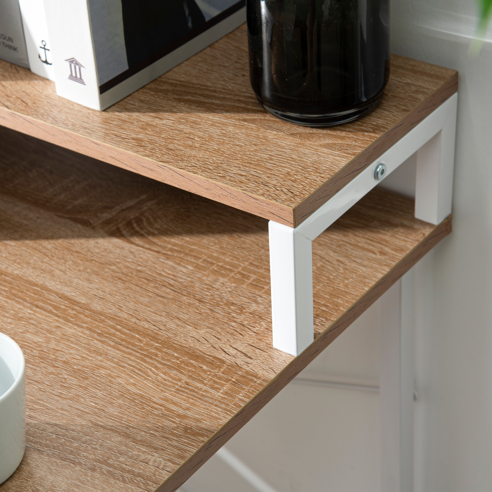 【国内発送,送料無料】【新品登場】【ナチュラル】パソコンデスク キャスター付きで移動可能ラック付き デスク ワークデスク オフィスデスク 学習デスク 【国内発送,送料無料】【新品登場】【ナチュラル】パソコンデスク キャスター付きで移動可能ラック付き デスク ワークデスク オフィスデスク 学習デスク