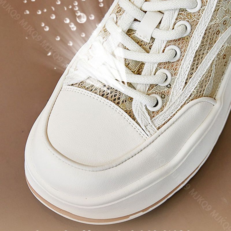 1000円OFFクーポン カジュアル スニーカー レディース 厚底 レース 通気 ランニングシューズ 通学靴 美脚 デッキシューズ 軽量 無地 疲れにくい 柔らかい 走れる 美脚スニーカー 滑り止め