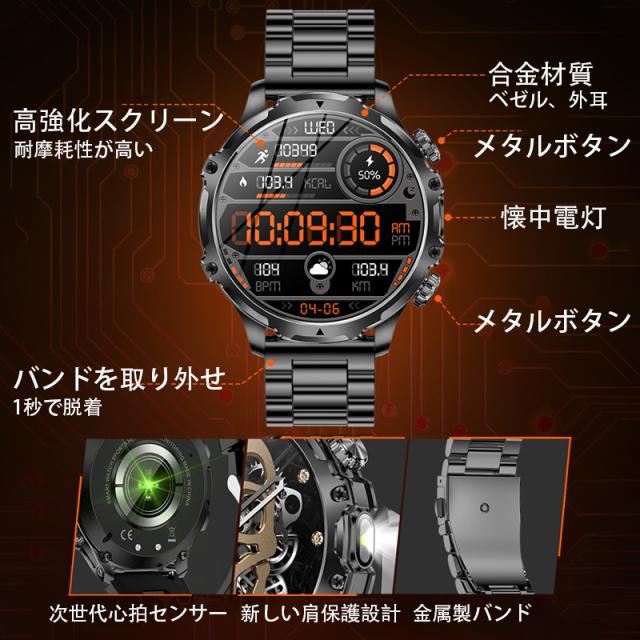 翌日発送 スマートウォッチ メンズ 2025 軍用規格 iPhone アンドロイド対応 丸型 1.9インチ超大画面 smart watch 血圧 血中酸素測定 歩数計 活動量計 通話機能付き 100種 翌日発送 スマートウォッチ メンズ 2025 軍用規格 iPhone アンドロイド対応 丸型 1.9インチ超大画面 smart watch 血圧 血中酸素測定 歩数計 活動量計 通話機能付き 100種