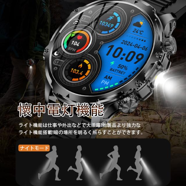 翌日発送 スマートウォッチ メンズ 2025 軍用規格 iPhone アンドロイド対応 丸型 1.9インチ超大画面 smart watch 血圧 血中酸素測定 歩数計 活動量計 通話機能付き 100種 翌日発送 スマートウォッチ メンズ 2025 軍用規格 iPhone アンドロイド対応 丸型 1.9インチ超大画面 smart watch 血圧 血中酸素測定 歩数計 活動量計 通話機能付き 100種