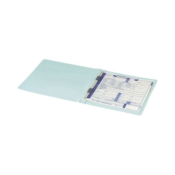 （まとめ）コクヨフラットファイルV(樹脂製とじ具) マニフェスト伝票サイズ 150枚収容 背幅18mm 青 フ-V47B1セット(10冊) (×5セット)