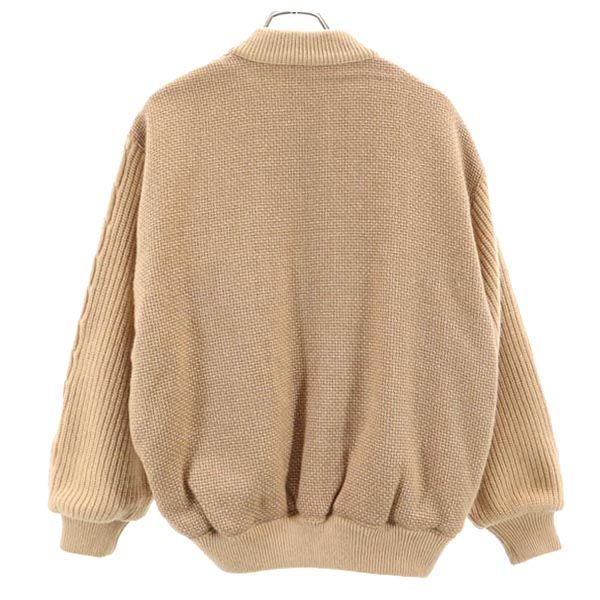 ゴルフ ニットジャケット M ベージュ メンズ ゴルフ ニットジャケット M ベージュ メンズ