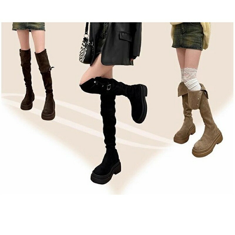 オーバーニーハイブーツ ロングブーツ 厚底 ラウンドトゥ 2way 2種履きやすい 身長アップ 歩きやすい レディース 秋冬 長靴 落ちない 撥水 コンフォート カジュアル ファッション 細見え オーバーニーハイブーツ ロングブーツ 厚底 ラウンドトゥ 2way 2種履きやすい 身長アップ 歩きやすい レディース 秋冬 長靴 落ちない 撥水 コンフォート カジュアル ファッション 細見え