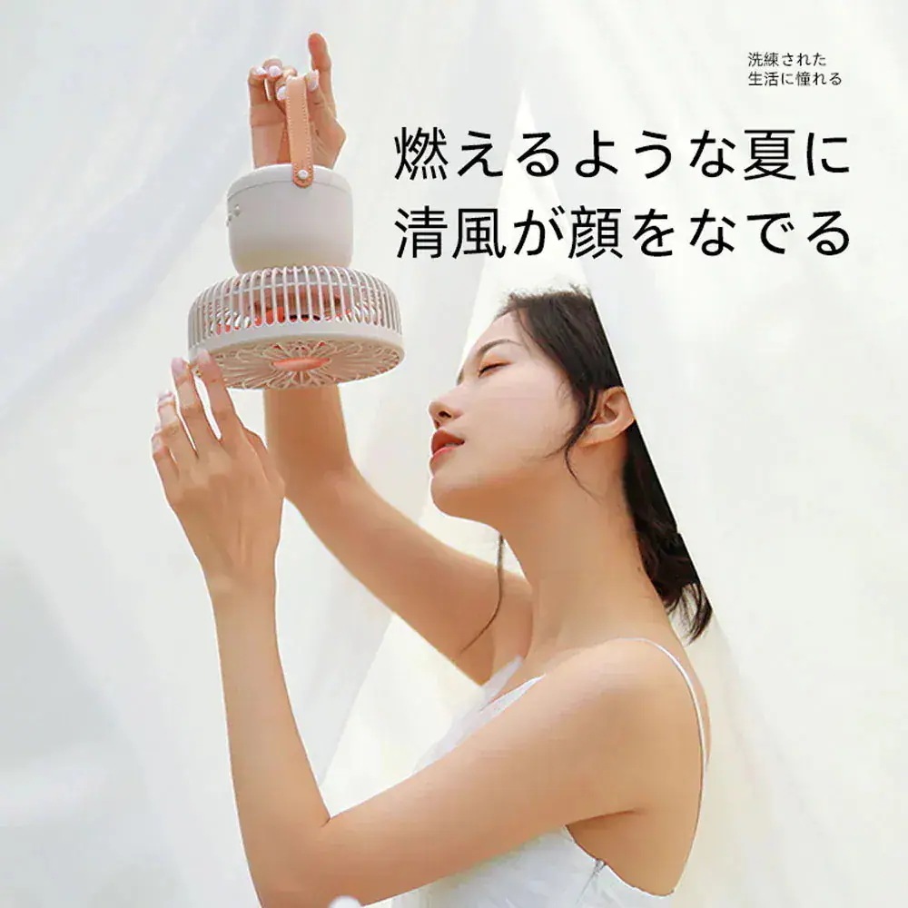 3日で出荷 3WAY扇風機 卓上吊り壁掛け ファン 卓上 壁掛け USB 充電式 小型 ライト ミニ 手持ち 携帯 静音 コードレス ミニ扇風機 首振り 回転 風量3段階 DSHJ-S-A-JP_3