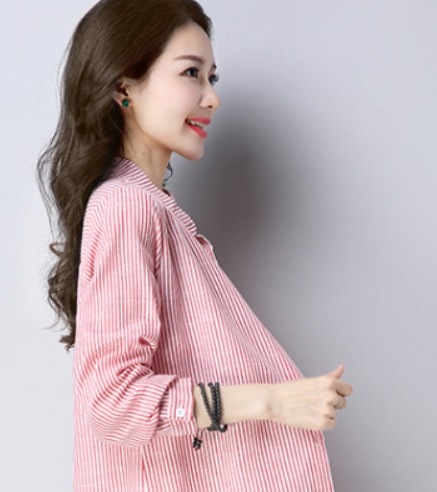 トップス デート モテアイテム シャツ 長袖 ストライプ柄 コットン 大人可愛い きれいめ 上品 おしゃれ かっこいい 大人可愛い ラブリー キュート ガーリー クール モード系 セクシー エレガント