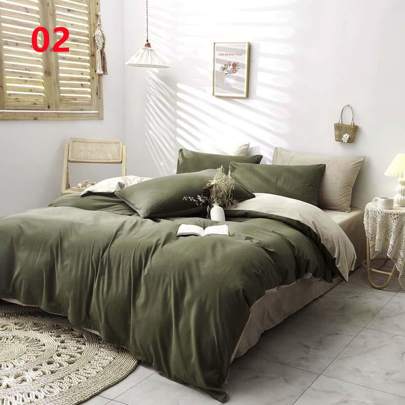 【即纳】布団カバー 3点セット シングル ボックスシーツ 寝具カバーセット 枕カバー 柔らかい 肌に優しい 洋式和式兼用 ベッド用 洗える 北欧 掛け布団カバー 無地