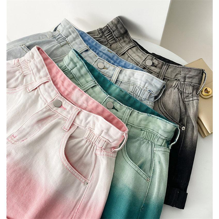 夏新作 ショートパンツ ハーフパンツ グラデーション レディース かわいい 美ライン 部屋着 ハーパン お出かけ 女子 美脚