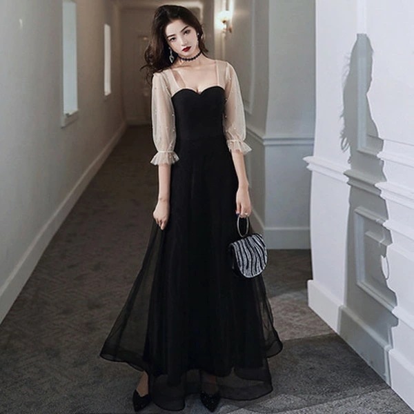 早いもの胜ち イブニングドレス 黒 結婚式お呼ばれドレス 結婚式服装 お呼ばれ服 ロングドレス 同窓会ドレス 二次会ドレス 成人式ドレス 20代 30代 40代 50代 お呼ばれドレス結婚式 結婚式参