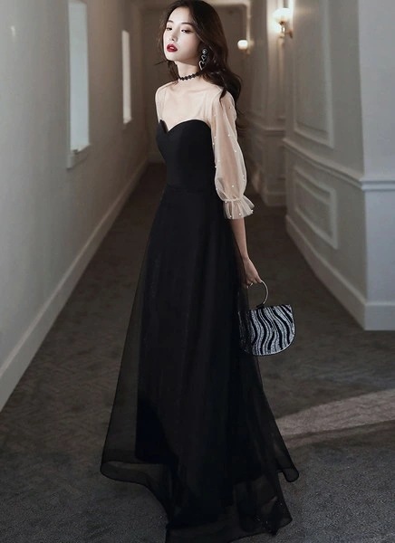 早いもの胜ち イブニングドレス 黒 結婚式お呼ばれドレス 結婚式服装 お呼ばれ服 ロングドレス 同窓会ドレス 二次会ドレス 成人式ドレス 20代 30代 40代 50代 お呼ばれドレス結婚式 結婚式参
