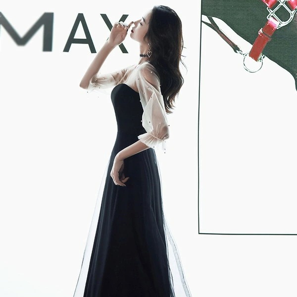 早いもの胜ち イブニングドレス 黒 結婚式お呼ばれドレス 結婚式服装 お呼ばれ服 ロングドレス 同窓会ドレス 二次会ドレス 成人式ドレス 20代 30代 40代 50代 お呼ばれドレス結婚式 結婚式参