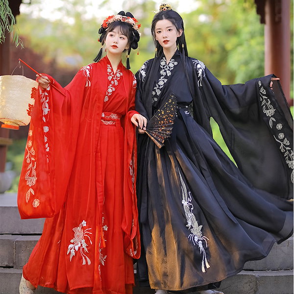 専用伝統的な韓服 赤と黒 フリーサイズ卒業式結婚式タンウィ2点セット