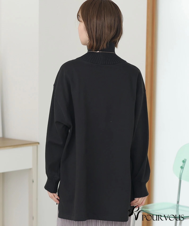 カジュアル プルオーバー ニット カットソー レディース オーバーサイズ ファッション 大人可愛い 大きいサイズ 上品 シンプル 新作 トップス シンプル おしゃれ 大人かわいい 長袖 ハイネック 無