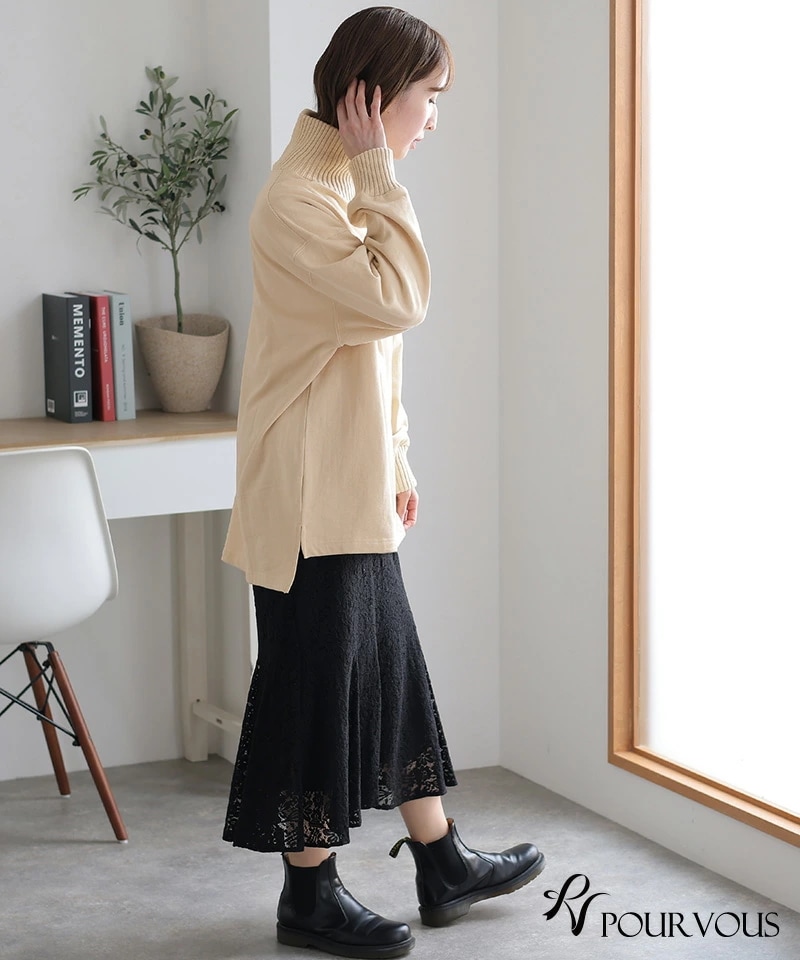 カジュアル プルオーバー ニット カットソー レディース オーバーサイズ ファッション 大人可愛い 大きいサイズ 上品 シンプル 新作 トップス シンプル おしゃれ 大人かわいい 長袖 ハイネック 無