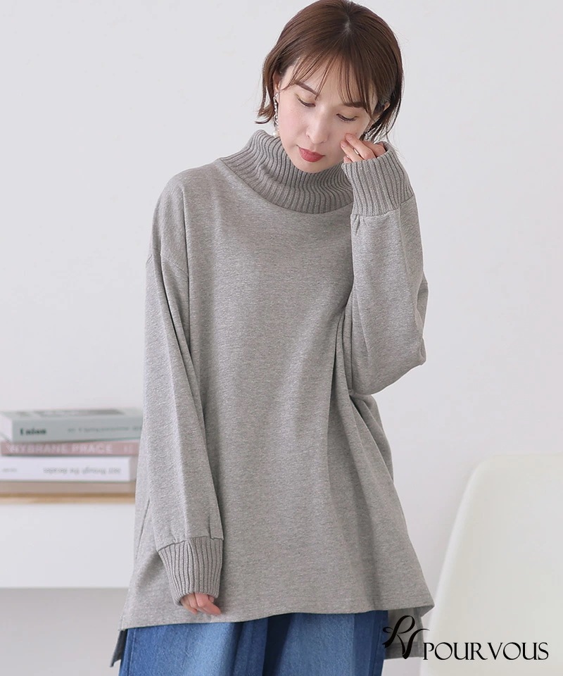 カジュアル プルオーバー ニット カットソー レディース オーバーサイズ ファッション 大人可愛い 大きいサイズ 上品 シンプル 新作 トップス シンプル おしゃれ 大人かわいい 長袖 ハイネック 無