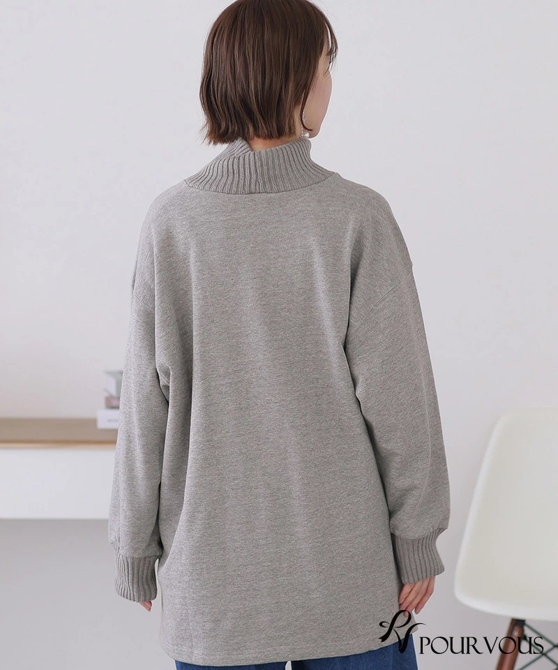 カジュアル プルオーバー ニット カットソー レディース オーバーサイズ ファッション 大人可愛い 大きいサイズ 上品 シンプル 新作 トップス シンプル おしゃれ 大人かわいい 長袖 ハイネック 無