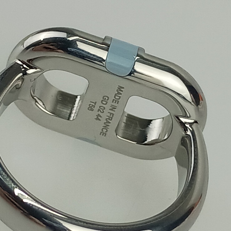 新品未使用展示品 HERMES エルメス 指輪 リング マイヨン H100043FJ0560 シルバー ブルー・ラン ステンレス ラッカーメタル ユニセックス シェーヌ・ダンクル【本物保証】 新品未使用展示品 HERMES エルメス 指輪 リング マイヨン H100043FJ0560 シルバー ブルー・ラン ステンレス ラッカーメタル ユニセックス シェーヌ・ダンクル【本物保証】