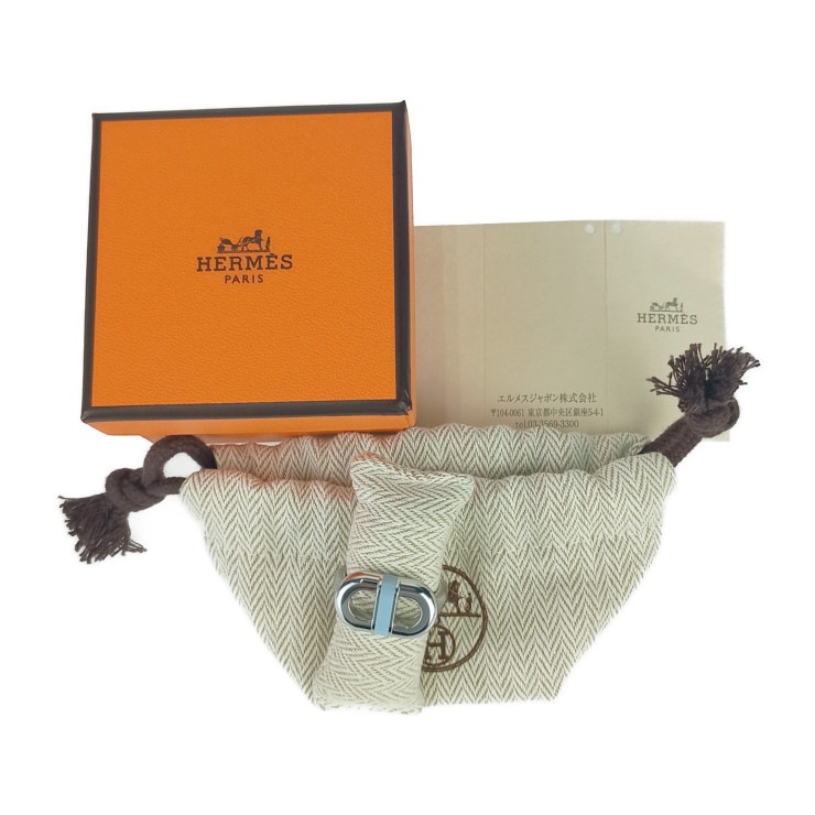 新品未使用展示品 HERMES エルメス 指輪 リング マイヨン H100043FJ0560 シルバー ブルー・ラン ステンレス ラッカーメタル ユニセックス シェーヌ・ダンクル【本物保証】 新品未使用展示品 HERMES エルメス 指輪 リング マイヨン H100043FJ0560 シルバー ブルー・ラン ステンレス ラッカーメタル ユニセックス シェーヌ・ダンクル【本物保証】