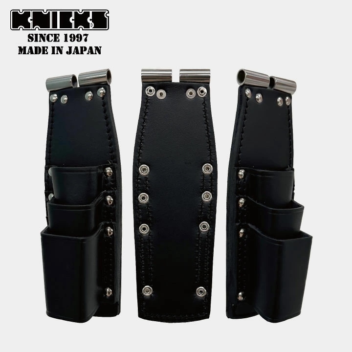 [即日出荷] KNICKS チェーン式親子3段ペンチホルダー TITプレート補強入り ブラック TITB-303PDX /nx-titb-303pdx