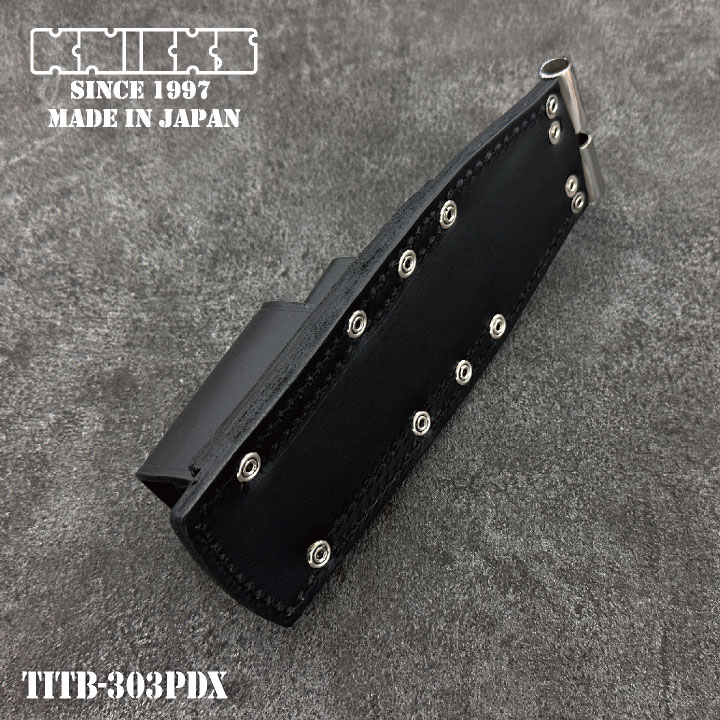 [即日出荷] KNICKS チェーン式親子3段ペンチホルダー TITプレート補強入り ブラック TITB-303PDX /nx-titb-303pdx