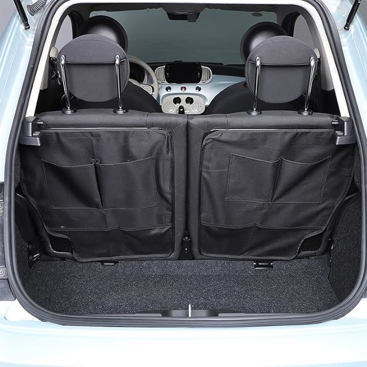 フィアット 500 専用 シートバックポケット 車用収納ポケット 後部座席収納 ハンギングバッグ オックスフォード製 取付簡単 2点セット Aタイプ フィアット 500 専用 シートバックポケット 車用収納ポケット 後部座席収納 ハンギングバッグ オックスフォード製 取付簡単 2点セット Aタイプ