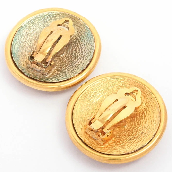 シャネル ココマーク 透かし ミラー ラウンド クリップタイプ 【イヤリング】