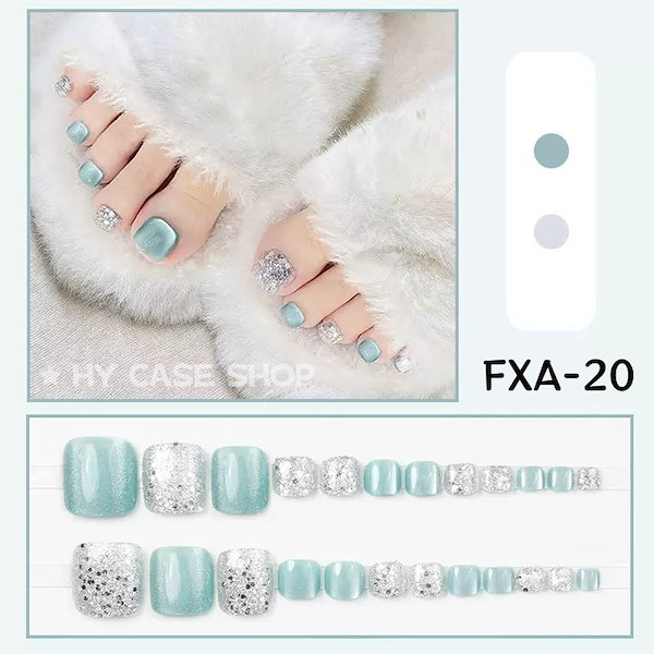 Qoo10] 新型3D フットネイルチップ キャットア