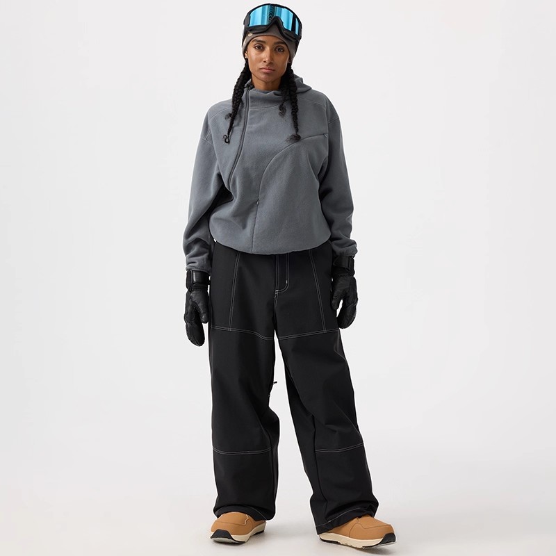 スノボウェア 3色 2025 2026 耐水圧20000mm スノボパンツ ズボン カーゴパンツ 黒ベージュ コーヒー色無地 韓国風 スノーボードウェア スノーウェア スキーウェア メンズ レディース
