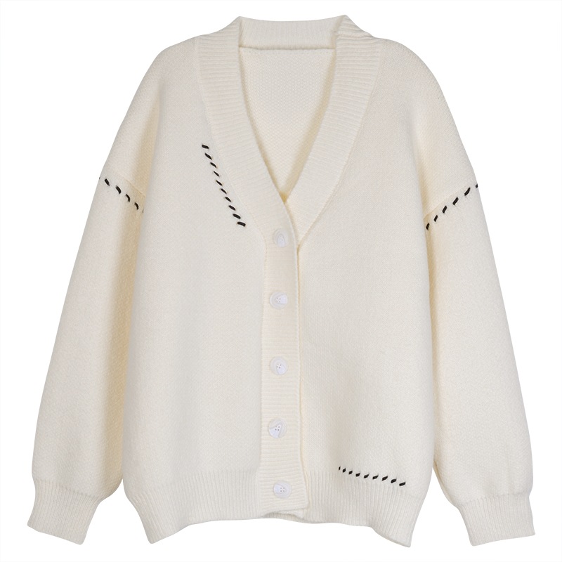 ステッチ入り Vネック 長袖 ニット カーディガン トップス ミディアム丈 袖あり ドロップショルダー 襟なし 前開き かわいい 大人可愛い シンプル カジュアル 大人 おしゃれ お洒落 大人女子 ステッチ入り Vネック 長袖 ニット カーディガン トップス ミディアム丈 袖あり ドロップショルダー 襟なし 前開き かわいい 大人可愛い シンプル カジュアル 大人 おしゃれ お洒落 大人女子