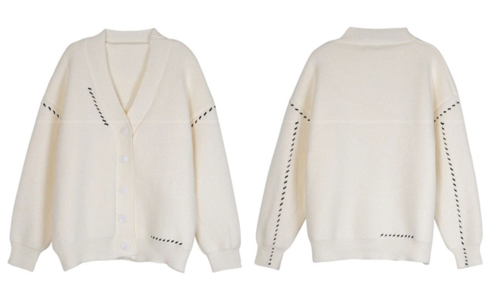 ステッチ入り Vネック 長袖 ニット カーディガン トップス ミディアム丈 袖あり ドロップショルダー 襟なし 前開き かわいい 大人可愛い シンプル カジュアル 大人 おしゃれ お洒落 大人女子 ステッチ入り Vネック 長袖 ニット カーディガン トップス ミディアム丈 袖あり ドロップショルダー 襟なし 前開き かわいい 大人可愛い シンプル カジュアル 大人 おしゃれ お洒落 大人女子