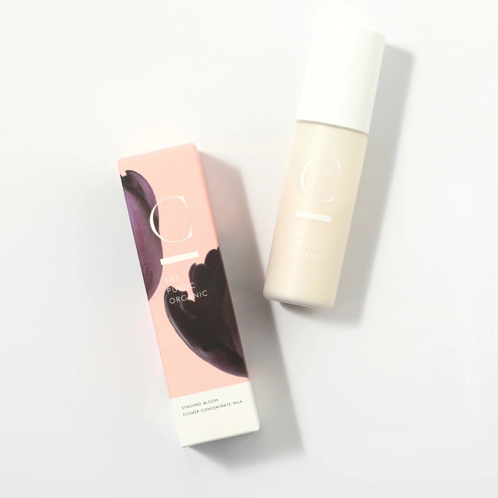 C THE PUBLIC ORGANIC（シー ザ パブリック オーガニック）フラワーコンセントレイトミルク 50g スキンケア 保湿 乳液 美容乳液 うるおい 弾力 凹凸 発酵液