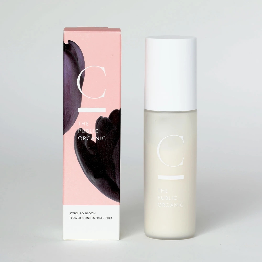 C THE PUBLIC ORGANIC（シー ザ パブリック オーガニック）フラワーコンセントレイトミルク 50g スキンケア 保湿 乳液 美容乳液 うるおい 弾力 凹凸 発酵液