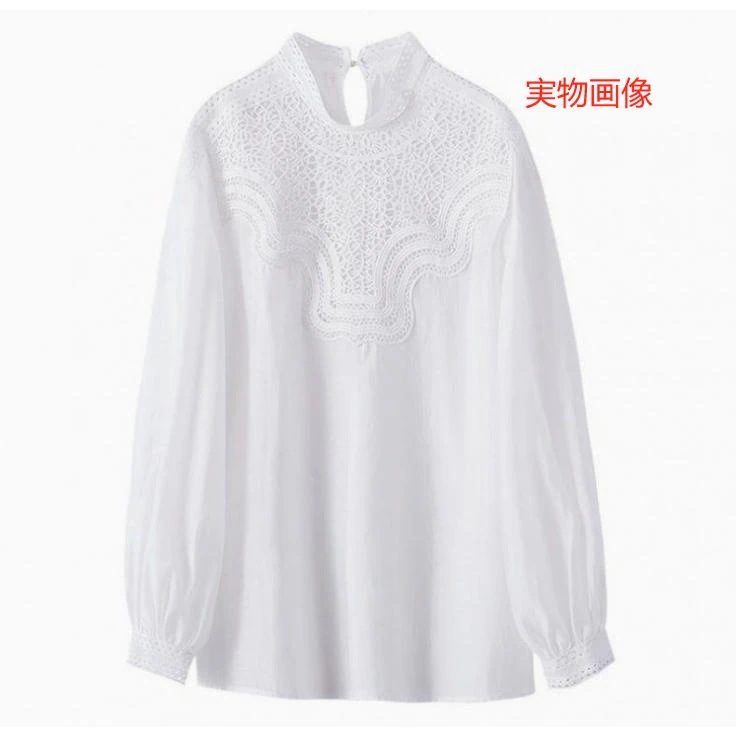 ブラウス チュニック レディース 長袖 ック トップス 白シャツ レース シャツブラウス バルーン袖 カットソー インナー お洒落 可愛い カジュアル フォー ブラウス チュニック レディース 長袖 ック トップス 白シャツ レース シャツブラウス バルーン袖 カットソー インナー お洒落 可愛い カジュアル フォー