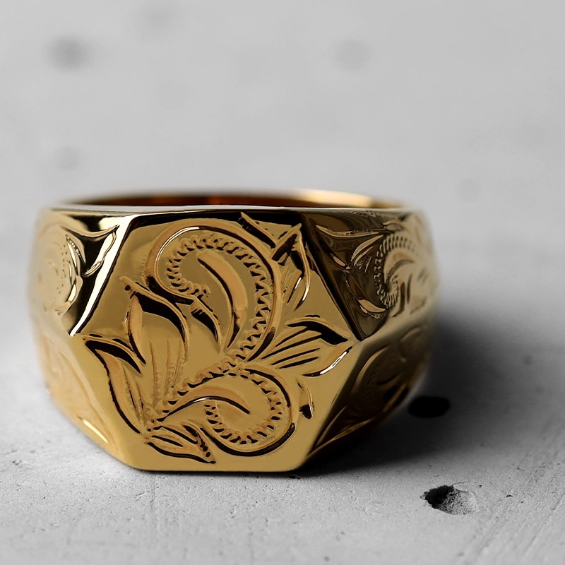 BFF 印台リング カレイキニ [bffr016-g-l]