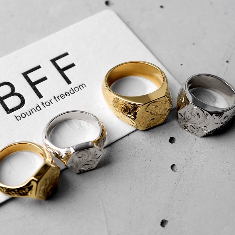 BFF 印台リング カレイキニ [bffr016-g-l]