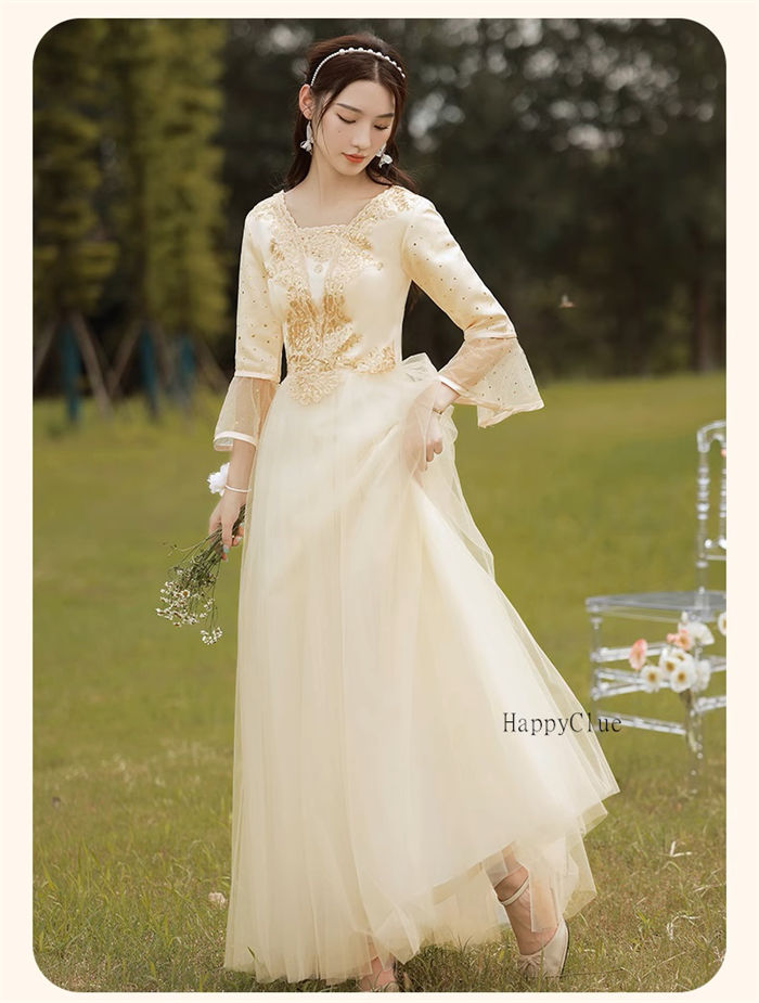 パーティードレス ロングドレス 綺麗め チャイナ風 チャイナドレス 立ち襟 可愛い ドレス 大人 レディース 結婚式 ワンピース Aライン ブライズメイド ドレス お揃いドレス ブライダル フォーマル