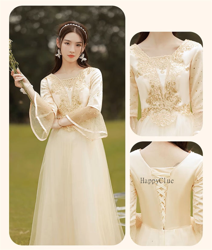 パーティードレス ロングドレス 綺麗め チャイナ風 チャイナドレス 立ち襟 可愛い ドレス 大人 レディース 結婚式 ワンピース Aライン ブライズメイド ドレス お揃いドレス ブライダル フォーマル