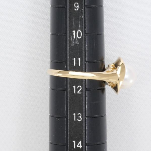 K18 18金 YG リング 指輪 11.5号 パール 約7mm ジュエリー 中古