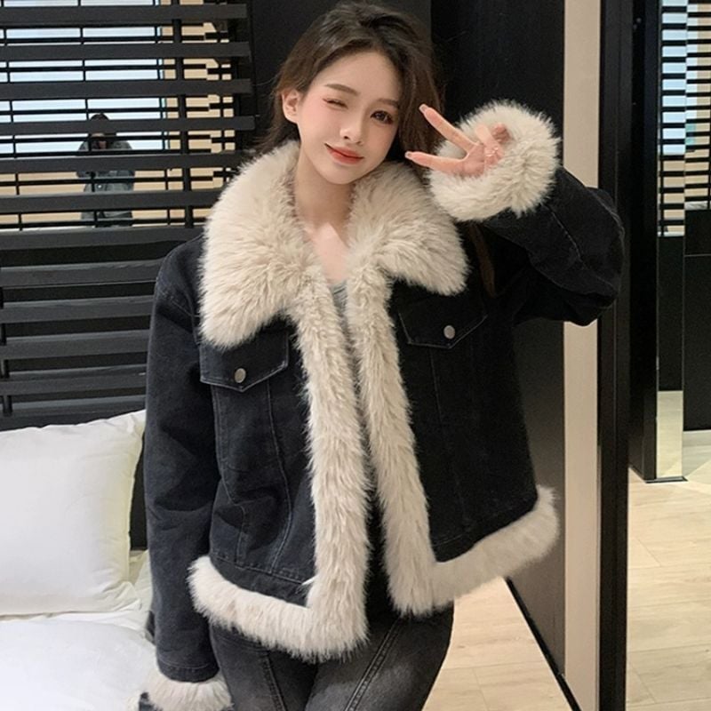 ダウンジャケットレディース 軽量カウボーイ綿服のコートは綿のベルベットの女性のコートを厚くして秋冬に起爆した冬の高級感綿入れの上着を厚くした韓国レディース mdprevattcaulkingandwaterproofing.com