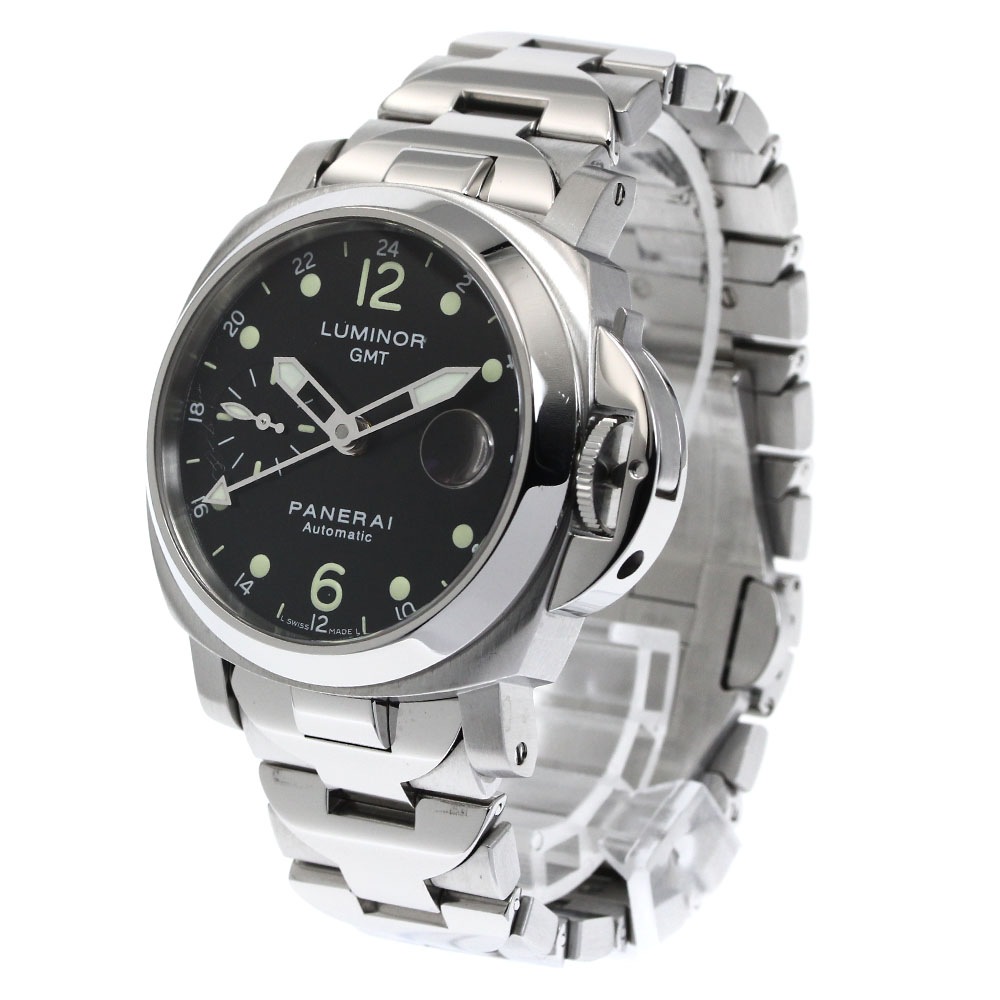 パネライ PANERAI PAM00160 ルミノール GMT スモールセコンド 自動巻き メンズ _877291【中古】 パネライ PANERAI PAM00160 ルミノール GMT スモールセコンド 自動巻き メンズ _877291【中古】