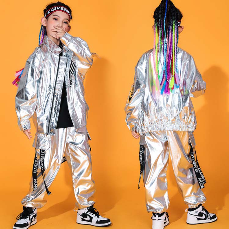 ヒップホップ ダンス衣装 キラキラ ダンス衣装 ジャケット ズボン 男の子 シルバー パンツ キッズ セットアップ hiphop セット 上下セット 女の子 160 ポッピング 子供 ダンスウェア ス ヒップホップ ダンス衣装 キラキラ ダンス衣装 ジャケット ズボン 男の子 シルバー パンツ キッズ セットアップ hiphop セット 上下セット 女の子 160 ポッピング 子供 ダンスウェア ス